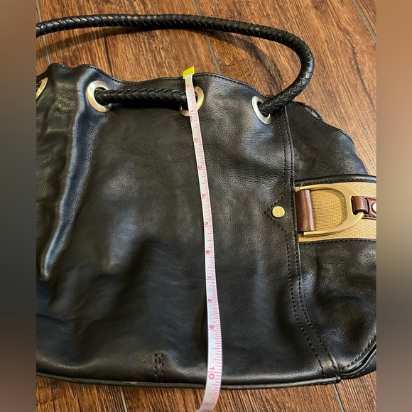 Cole Haan black chestnut spectator saddle unit leather bag. With original tag. - Picture 14 of 15